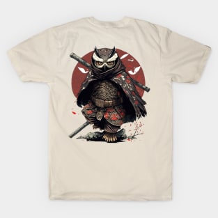 Owl Ninja Warrior Japanese Anime T-Shirt